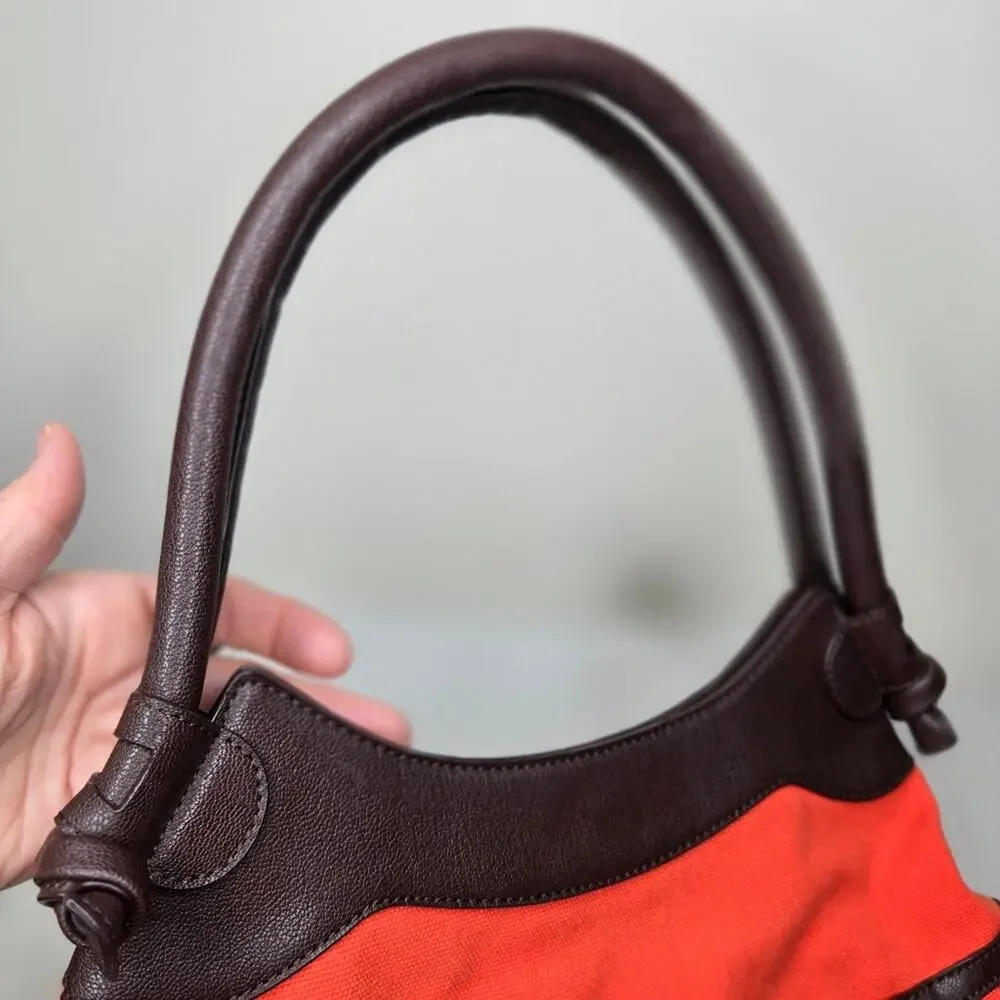 SIMPLY VERA Vera Wang Orange and Brown Women's Handbag